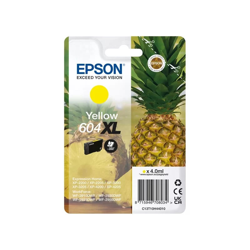 Epson Cartuccia 604XL Ananas Giallo 4 ml