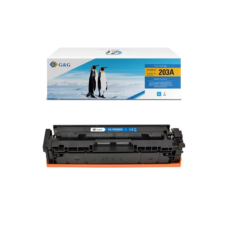 Toner Compatibile GG Ciano PER HP Color LaserJet M254dw/M254nw/M281FDN/M281FDW
