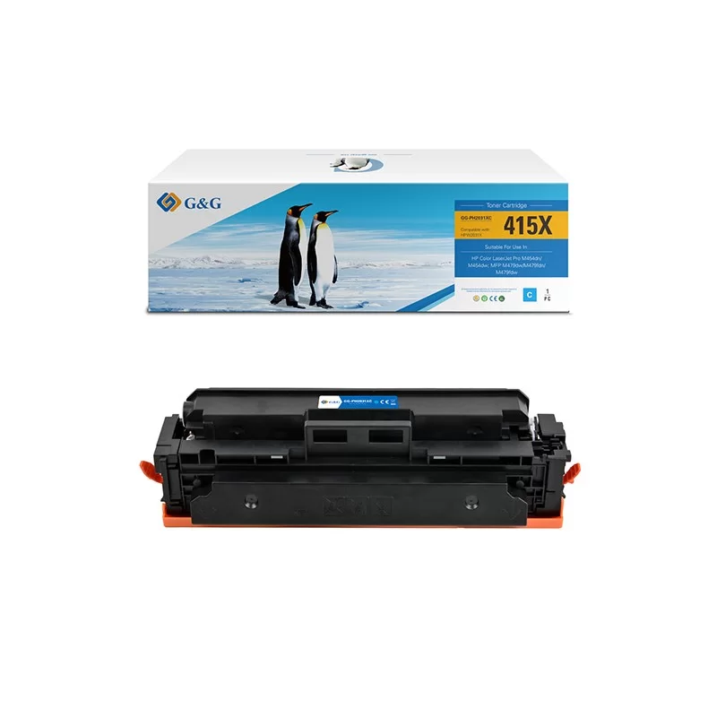 Toner Compatibile GG Ciano PER HP Color LaserJet Enterprise Flow M681z/ M681dh
