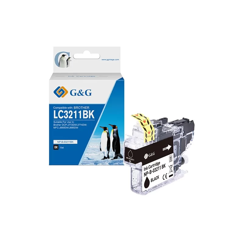 Cartuccia ink compatibile GG Nero per Brother DCP-J772DW/J774DWMFC-J890DW