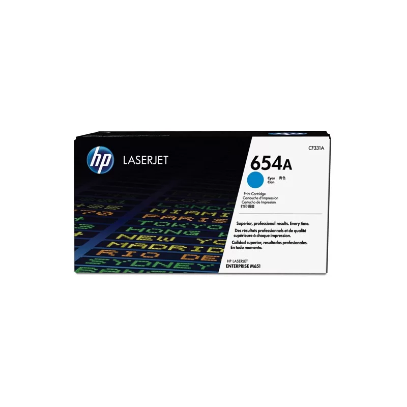 HP 654A TONER CARTRIDGE CIANO LASER JET