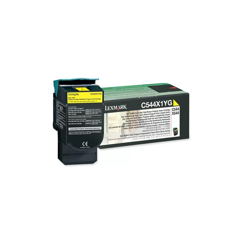 TONER RETURN PROGRAM GIALLO C544 X544 ALTISSIMA CAPACITA'