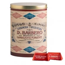 Gianduiotti gusto fondente in scatola di metallo Barbero -prodotto stagionale