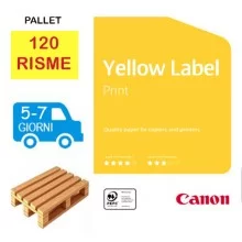 Mezzo Bancale Carta per fotocopie A4 Yellow Label Print Canon 80 gr bianco risma da 500 fogli (Pallet 120 risme) a 3,49€ +iva