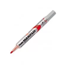 Marcatore per lavagne punta conica 4mm rosso MaxiFlo Pentel (Conf.12)