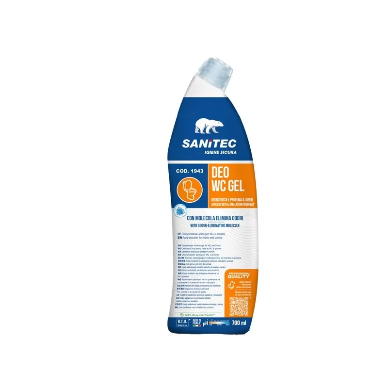 Detergente eliminaodori disincrostante Deo WC gel 700ml Sanitec