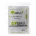 20 SACCHETTI ZIP 10x20cm IN PLASTICA 1800 CWR (Conf.40)