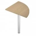 ANGOLARE 90° ROVERE + GAMBA SUPPORTO GRIGIO ALL. x SCRIVANIE EASY