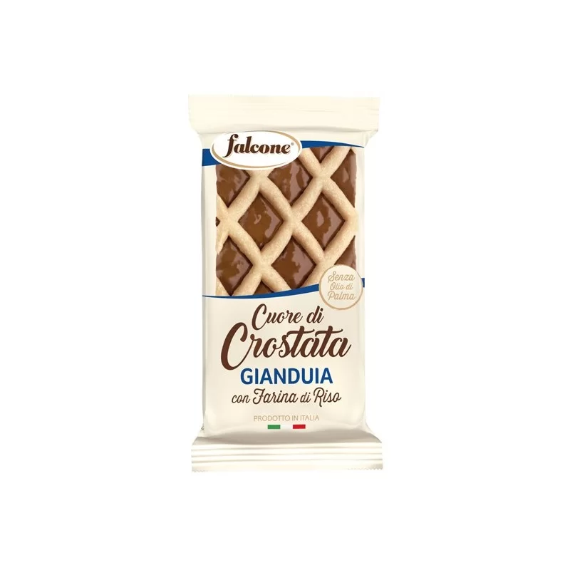 Cuor di crostata gianduia 60gr Falcone (Conf.44)