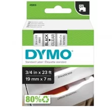 NASTRO DYMO TIPO D1 (19MMX7MT) NERO/TRASPARENTE 458000