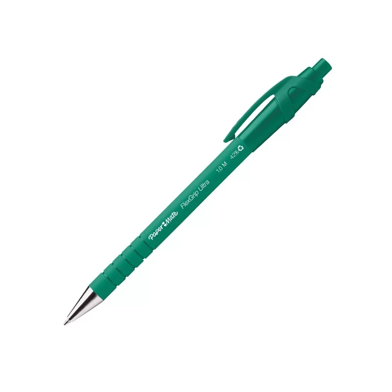 Penna sfera scatto FLEXGRIP ULTRA 1.0 verde PAPERMATE (Conf.12)