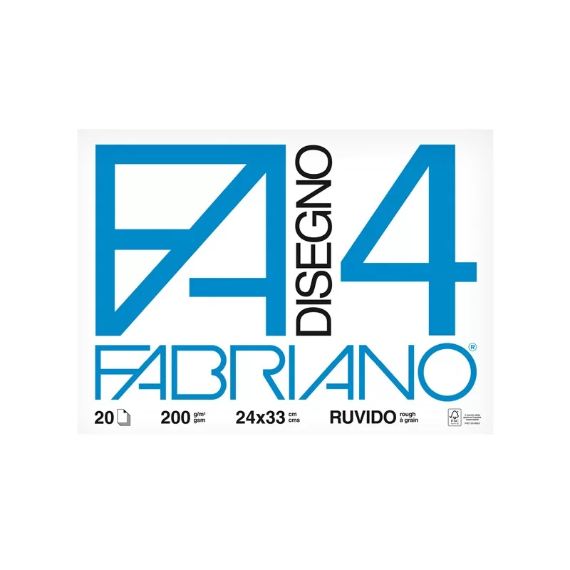 ALBUM FABRIANO4 (24X33CM) 200GR 20FG RUVIDO