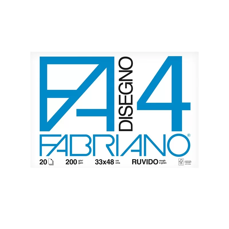 ALBUM FABRIANO4 (33X48CM) 200GR 20FG RUVIDO