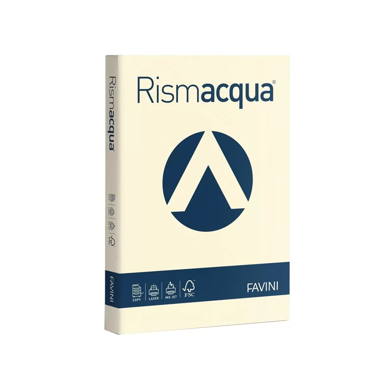 Carta RISMACQUA 140gr A3 200fg avorio 110 FAVINI (Conf.5)