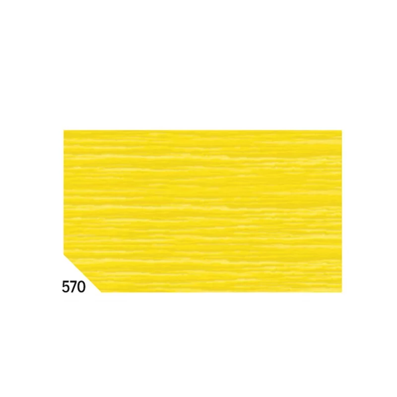 10RT CARTA CRESPA GIALLO 570 (50X250CM) 48gr/m² Rex Sadoch