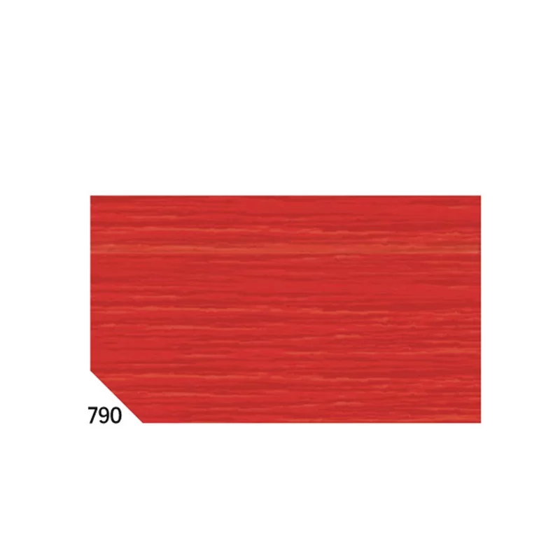 10RT CARTA CRESPA ROSSO CILIEGIA 790 (50X250CM) 48gr/m² Rex Sadoch