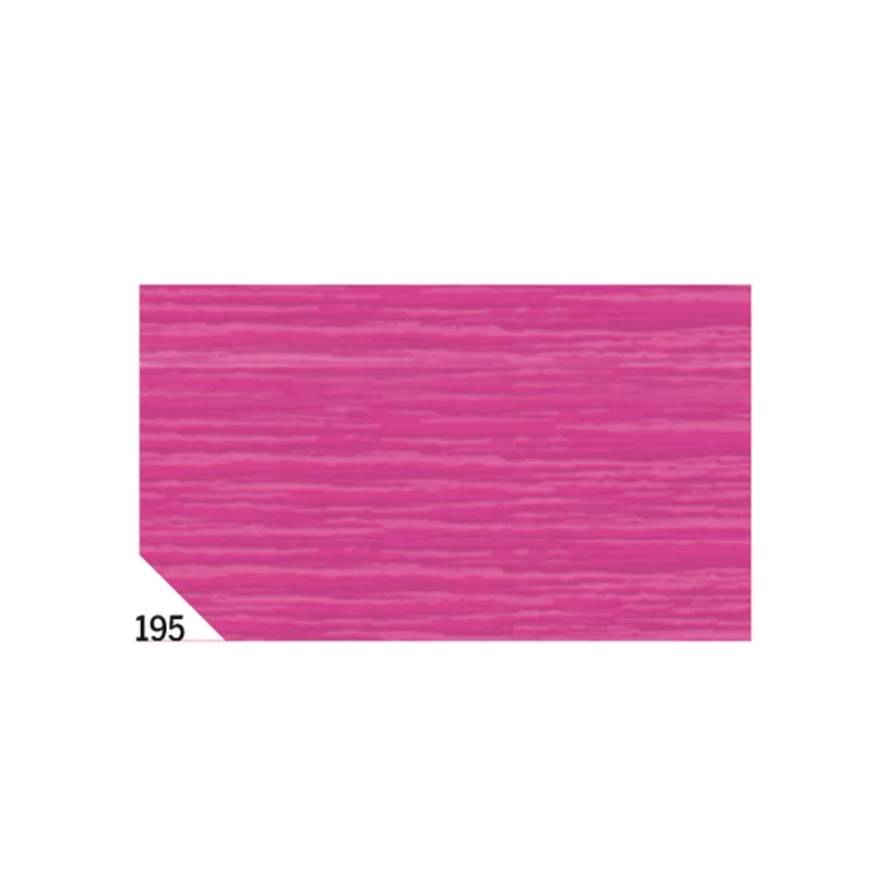 10RT CARTA CRESPA FUCSIA 195 (50X250CM) 48gr/m² Rex Sadoch