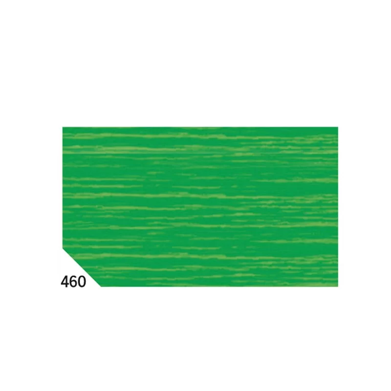 10RT CARTA CRESPA VERDE CHIARO 460 (50X250CM) 48gr/m² Rex Sadoch