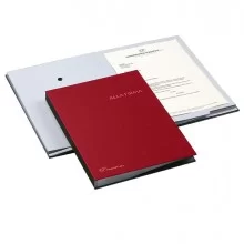 LIBRO FIRMA 18 PAGINE 24X34CM ROSSO 618-A FRASCHINI