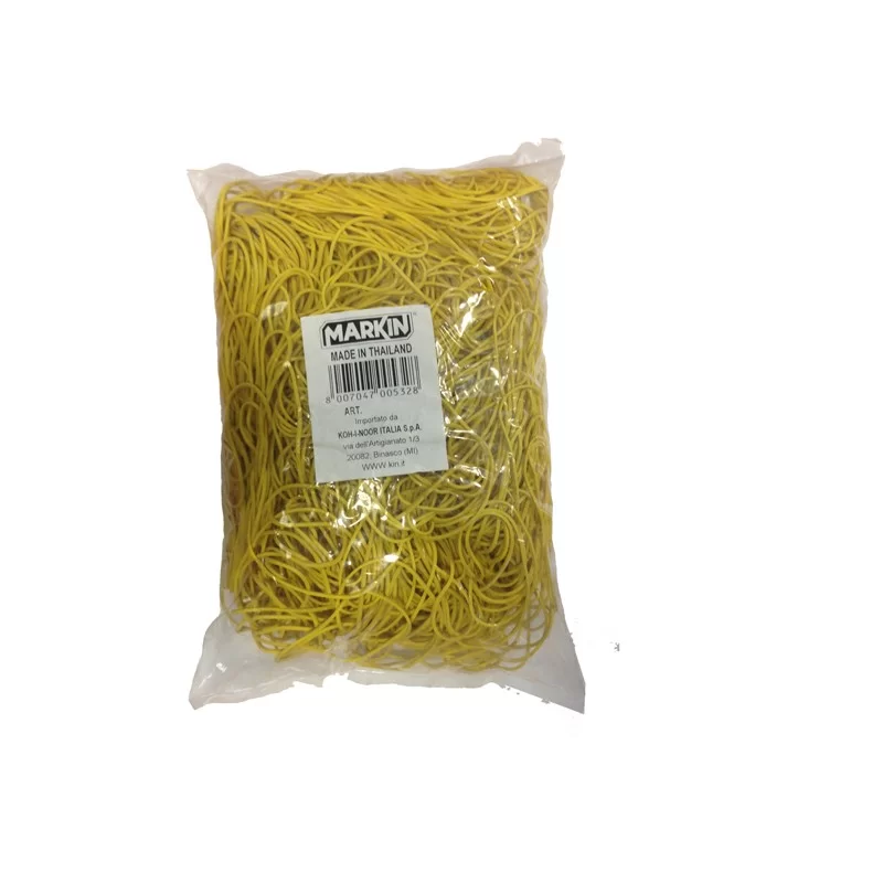 ELASTICO GOMMA GIALLO Ø150 SACCO DA 1KG Markin