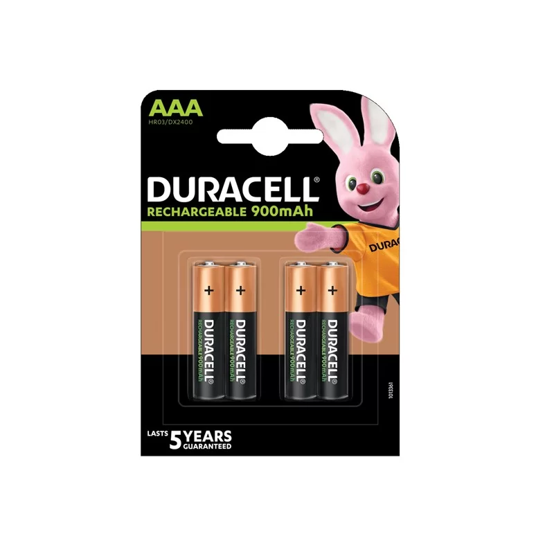 Blister 4 pile ricaricabili B4 - MiniStilo 900mAh Duracell Duralock precaricata