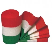 3 ROTOLI CARTA CRESPA TRICOLORE 10MT X 10CM Rex Sadoch