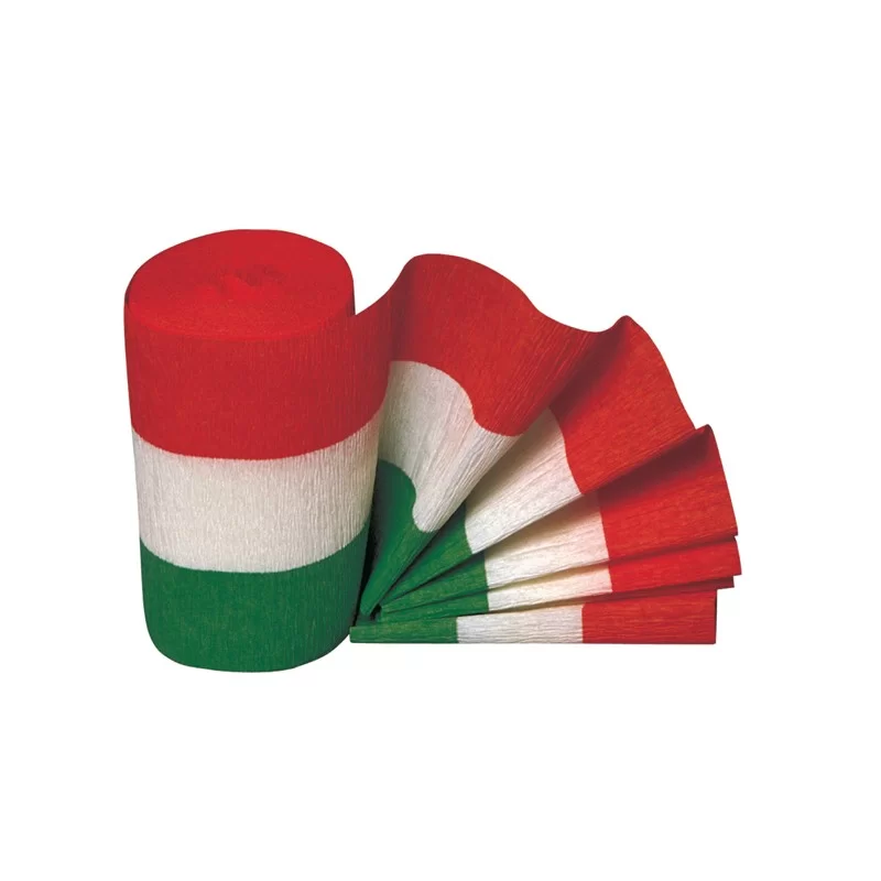 3 ROTOLI CARTA CRESPA TRICOLORE 10MT X 10CM Rex Sadoch