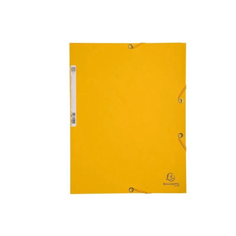 CARTELLA CON ELASTICO 24x32CM GIALLO CARTONCINO LUSTRE' 425gr (Conf.25)