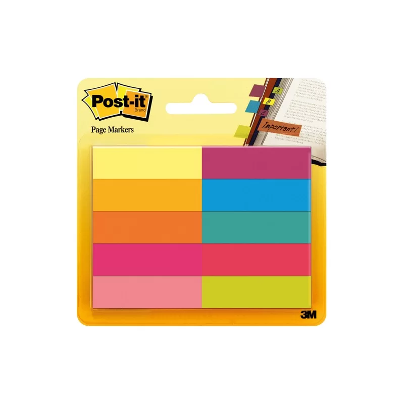 SEGNAPAGINA Post-it® 670-10AB-EU 500FG in 10COLORI INDEX 12,7x44mm in CARTA