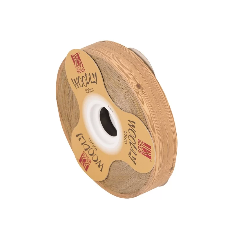 Rotolo nastro Woodly Legno goffrato 24mmx100mt Bolis