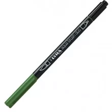 Pennarello a 2 punte AQUA BRUSH DUO verde oliva LYRA L6520073 (Conf.10)