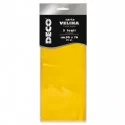 Busta 5 fogli carta velina 20gr 50x76cm giallo DECO