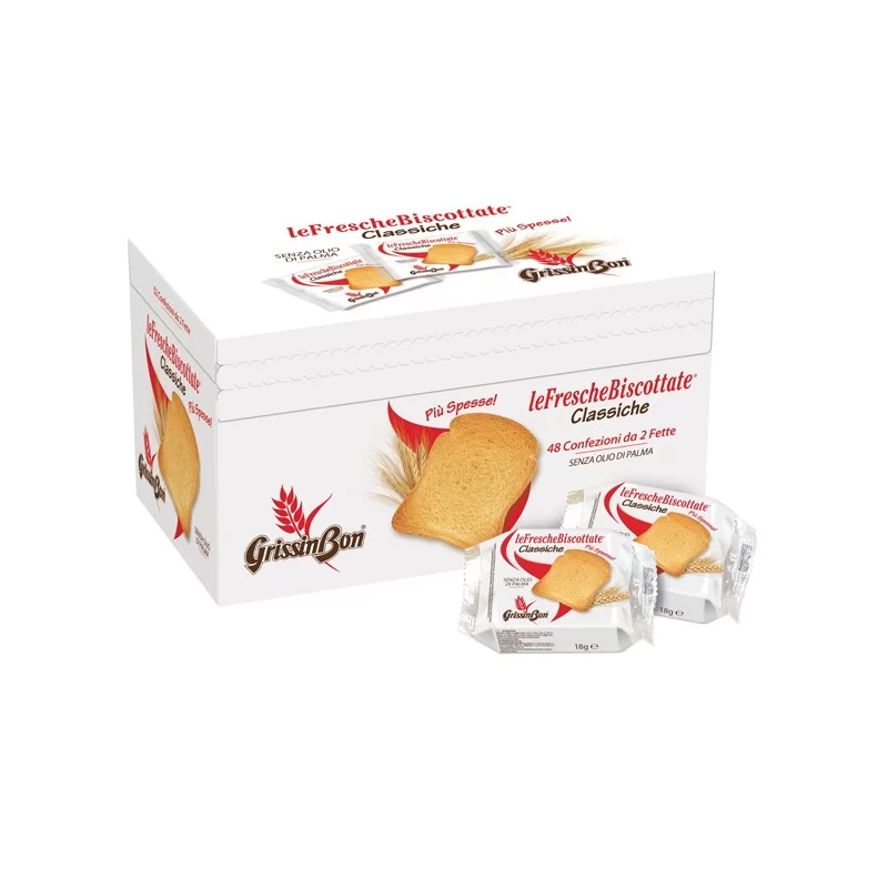 LeFrescheBiscottate multipack da 48 monoporzioni da 15g