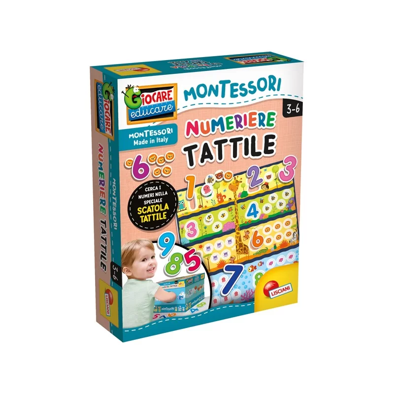 Numeriere tattile Montessori Plus Lisciani