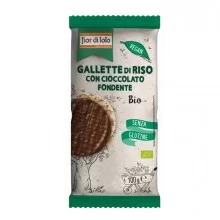 Gallette di riso con cioccolato fondente 100gr Fior di Loto -stagionale (Conf.12)