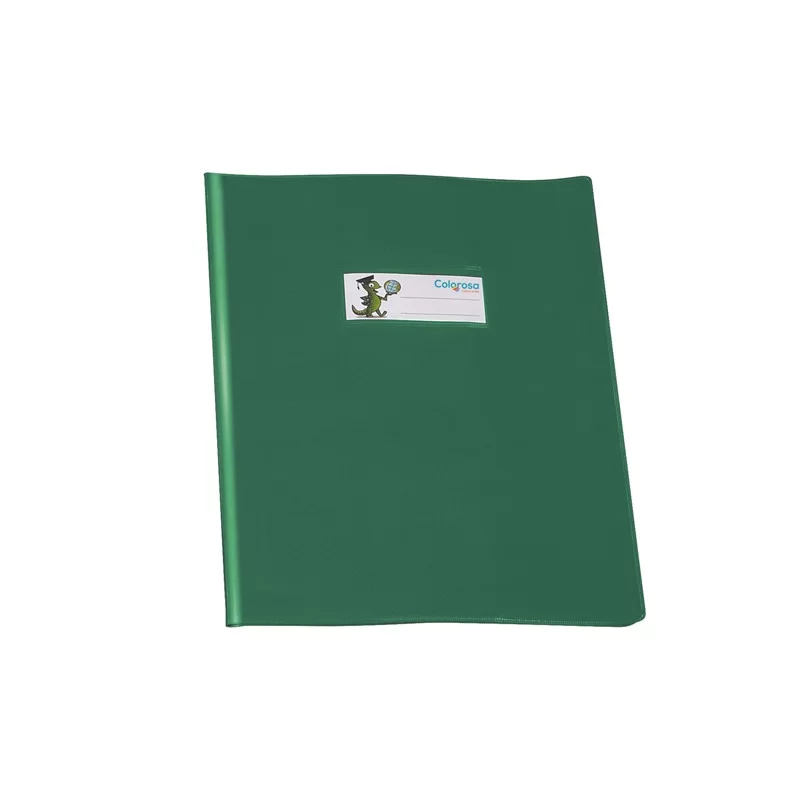 Copriquaderno PVC lucido coprente GreenLine A5 c/alette verde RiPlast (Conf.25)
