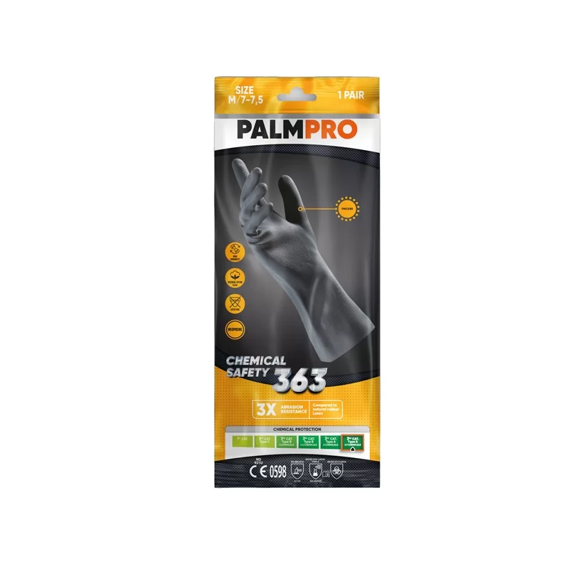 Coppia guanti chemical safety in nitrile palmpro 363 tg. XL Icoguanti