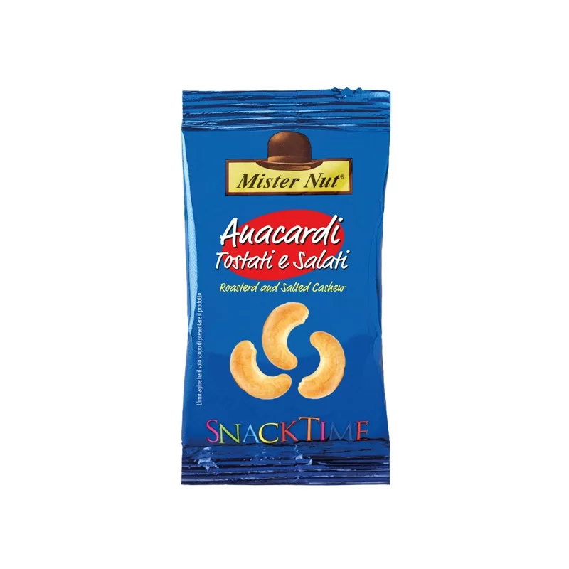 Anacardi 25gr Snack time Mister Nut (Conf.24)