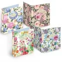 Raccoglitore a 4 anelli Pigna Nature Flowers 18,5x22cm anelli 30mm (Conf.5)