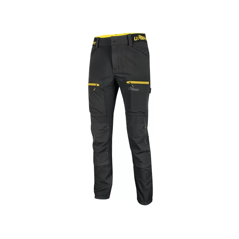 Pantalone Horizon Tg. XXL nero-giallo U-power