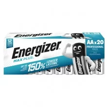 Blister da 20 Pile Alcaline Max Plus Stilo AA E91 DP20 60/120-Energizer